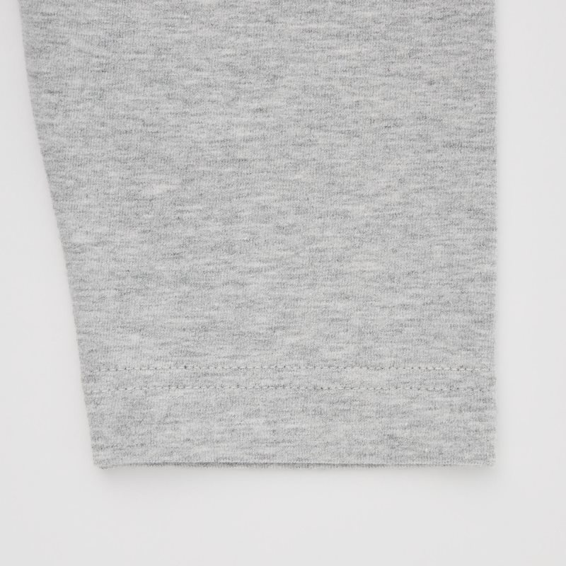 Grey Baby Uniqlo Cropped (Solid) Leggings | USA AODFE-8490