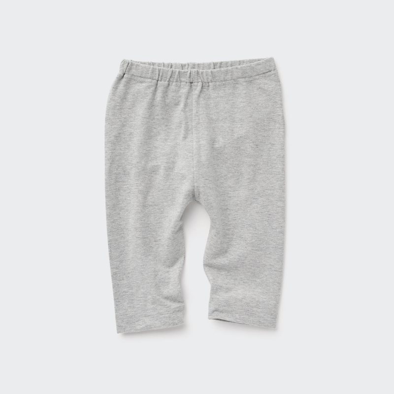 Grey Baby Uniqlo Cropped (Solid) Leggings | USA AODFE-8490