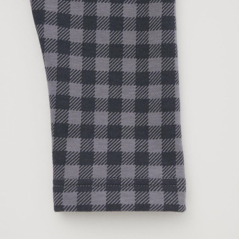 Grey Baby Uniqlo Fleece (Checked) Leggings | USA WBOME-5624