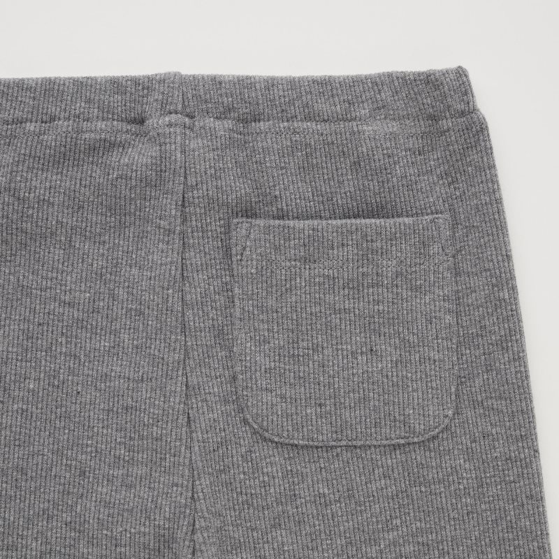 Grey Baby Uniqlo Full-length (Ribbed) Leggings | USA GVTWO-1986