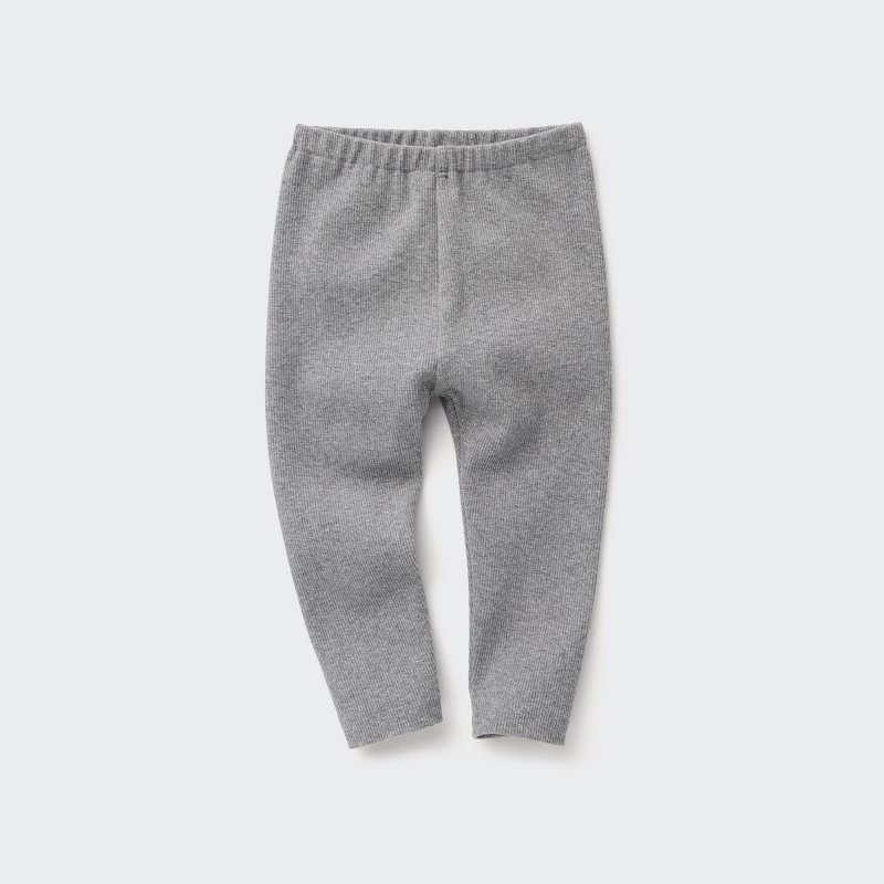 Grey Baby Uniqlo Full-length (Ribbed) Leggings | USA GVTWO-1986