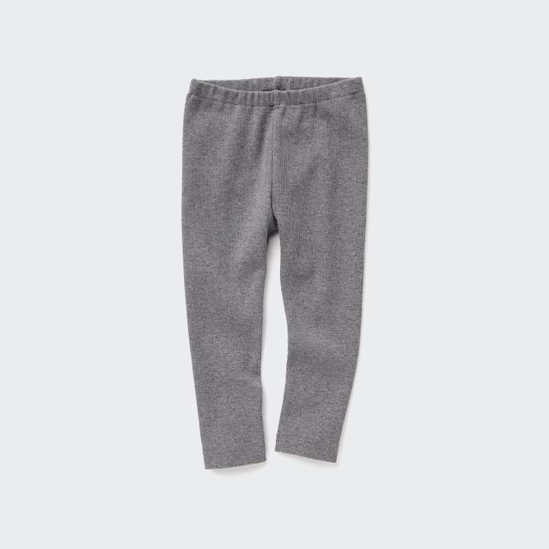 Grey Baby Uniqlo Full-length (Ribbed) Leggings | USA OMLYF-7619