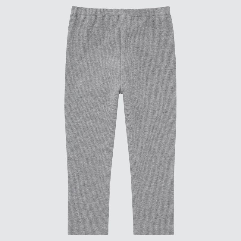 Grey Baby Uniqlo Full-length (Ribbed) Leggings | USA JNKZL-8039