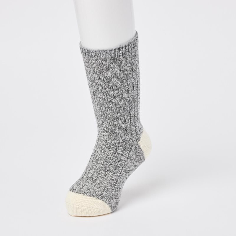 Grey Kids Uniqlo Heattech (2 Pairs) Socks | USA QCMFL-8203