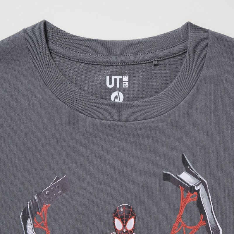 Grey Kids Uniqlo Marvel Art Collection By Mondo Ut (Short Sleeve Graphic) T Shirts | USA RLWVX-0734