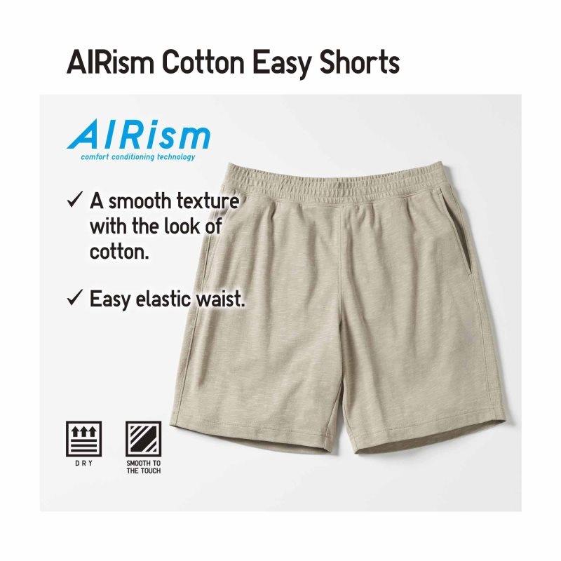 Grey Men Uniqlo Airism Cotton Easy (8