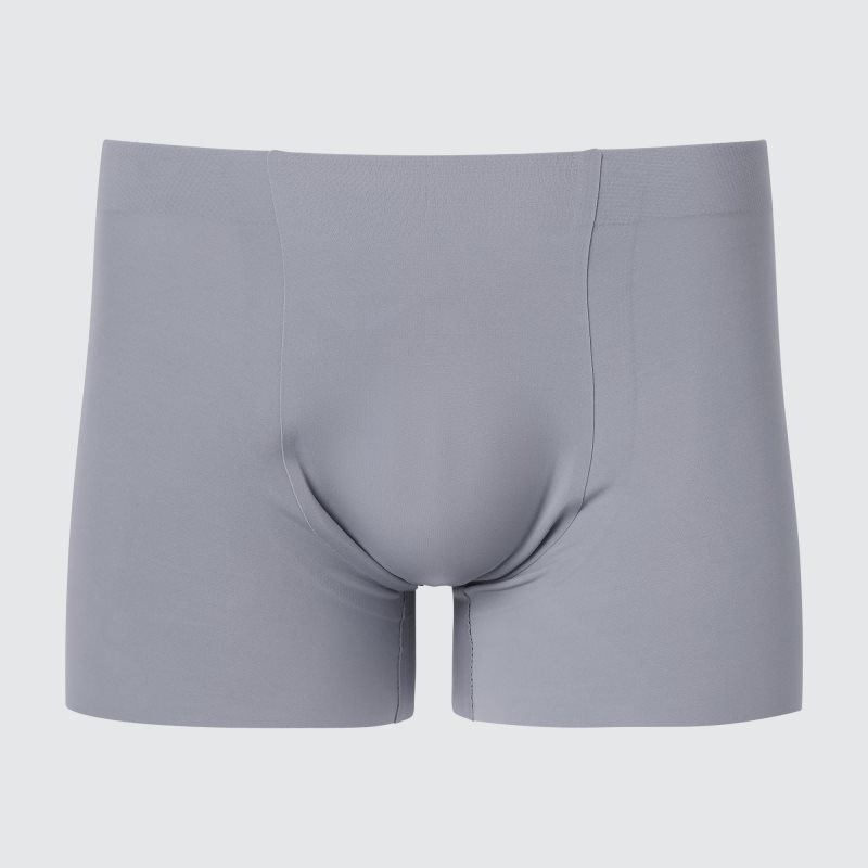 Grey Men Uniqlo Airism Ultra Seamless Boxer Briefs | USA TMUYO-0259