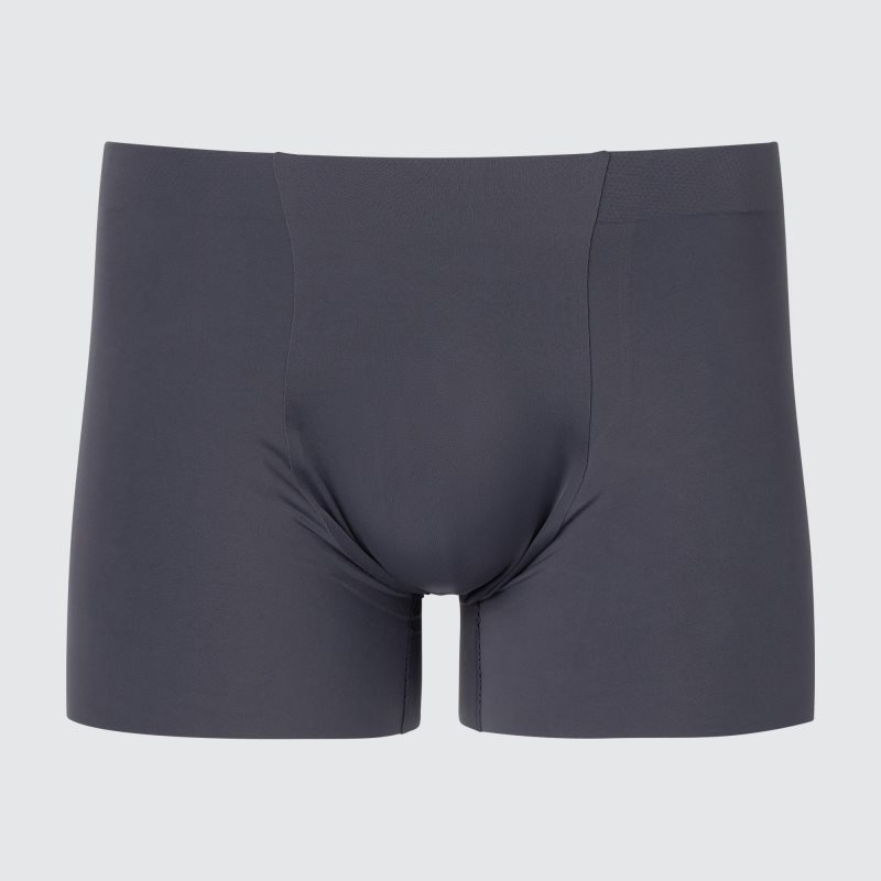 Grey Men Uniqlo Airism Ultra Seamless Boxer Briefs | USA VATIF-5134