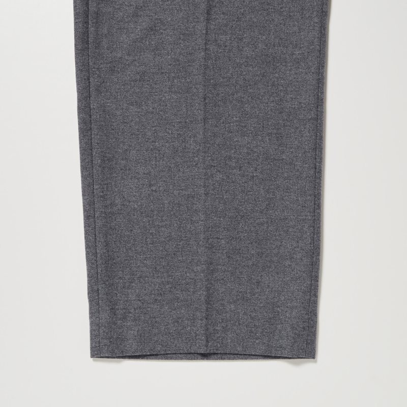 Grey Men Uniqlo Brushed Twill Wide-fit Pleated Pants | USA EKYHO-4962