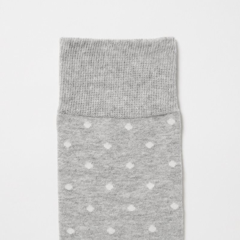 Grey Men Uniqlo Dotted Socks | USA MGCFJ-9783