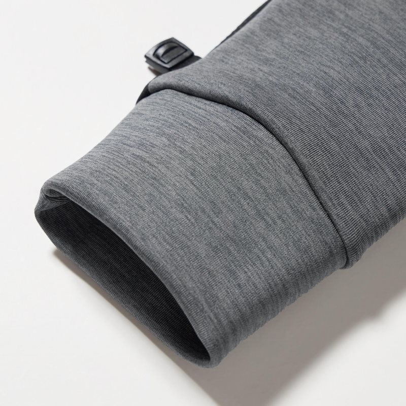 Grey Men Uniqlo Heattech Lined Stretch Gloves | USA UPSKR-6738