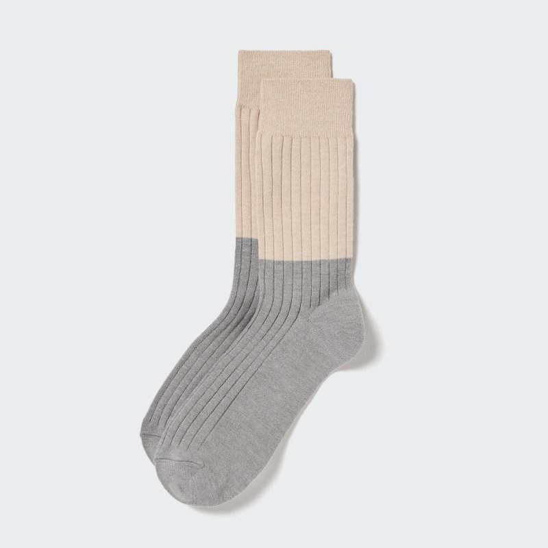 Grey Men Uniqlo Heattech Socks | USA UTHDZ-7394