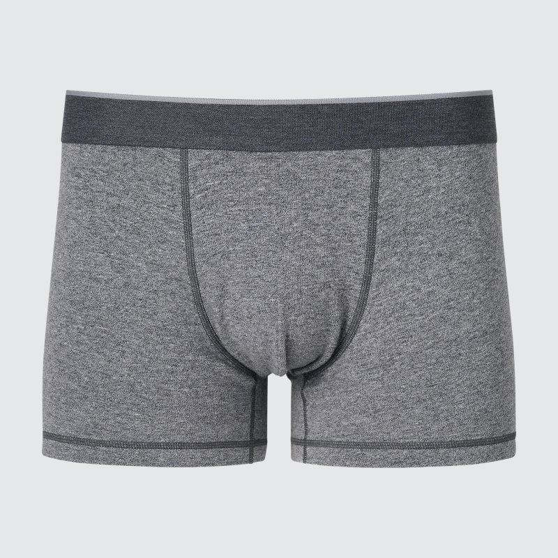 Grey Men Uniqlo Low-rise Cotton Boxer Briefs | USA BMVQD-3801