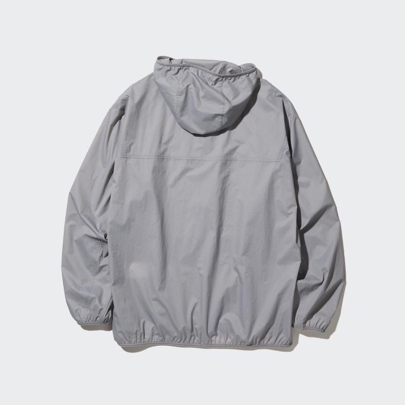 Grey Men Uniqlo Pocketable Uv Protection 3d Cut Parka | USA ZTDIM-2568