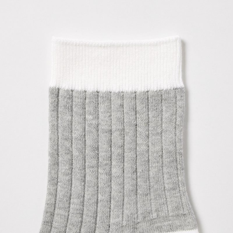 Grey Men Uniqlo Ribbed Half Socks | USA DFXHQ-9236