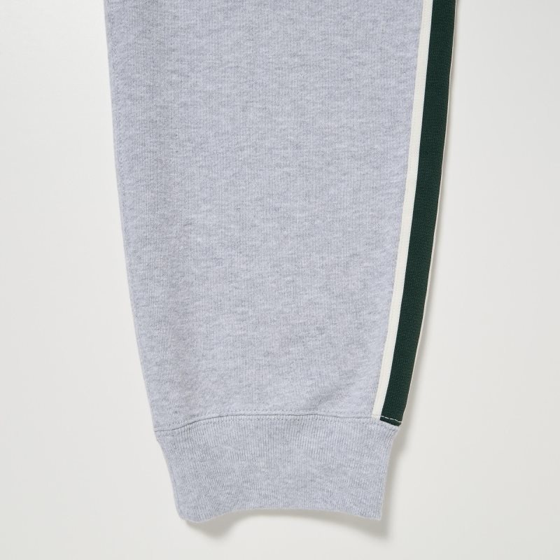 Grey Men Uniqlo Side-stripe Sweatpants | USA DGRVX-5932