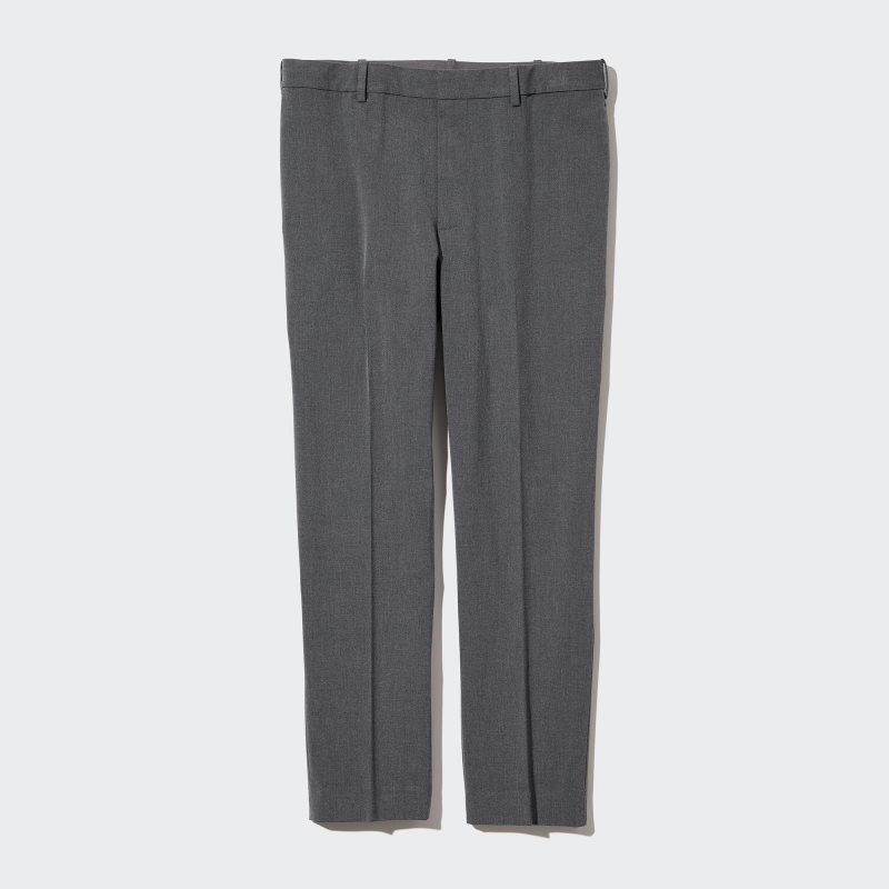 Grey Men Uniqlo Smart Ankle Pants | USA VLNDS-2680