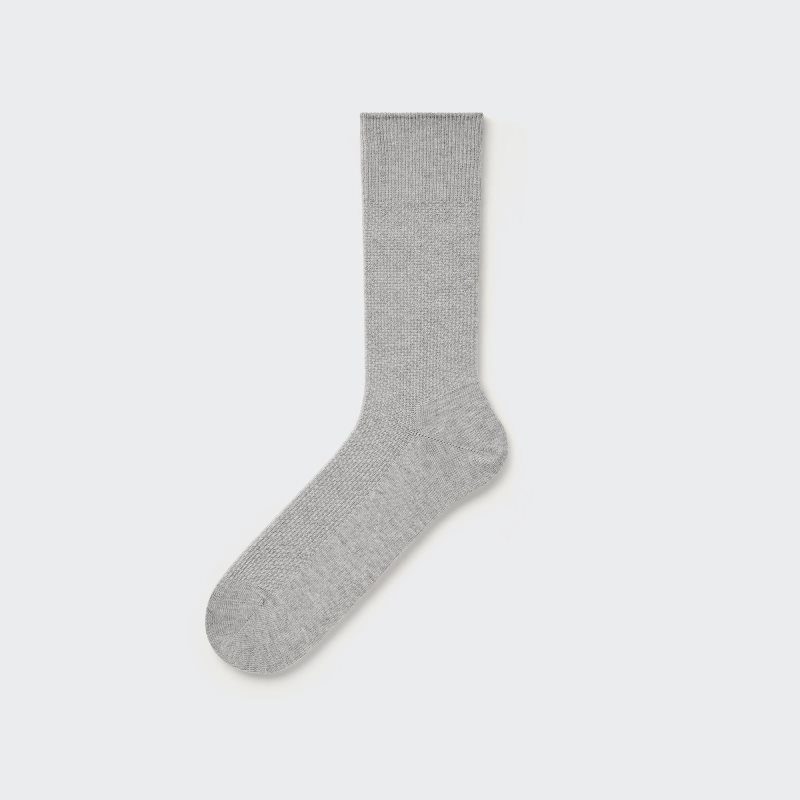 Grey Men Uniqlo Supima® Cotton Pique Socks | USA SDRFN-6345