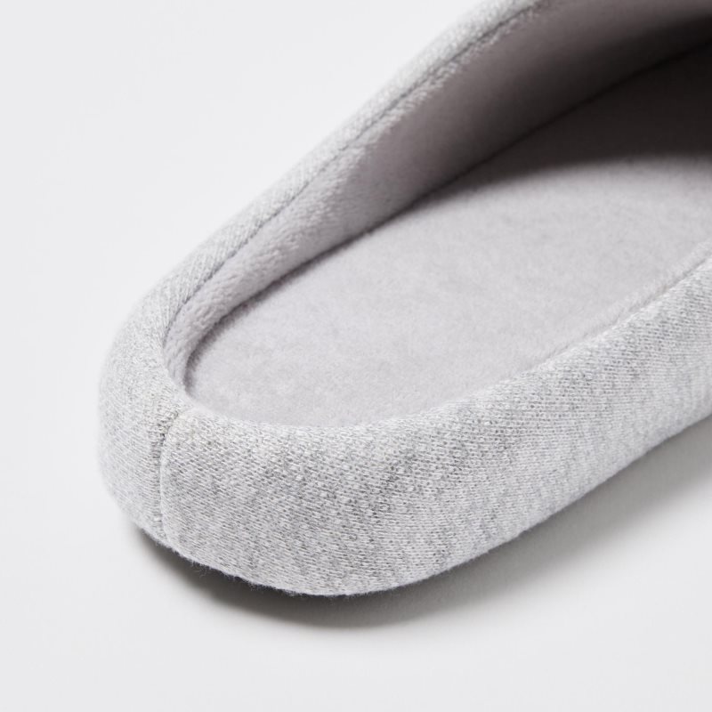 Grey Men Uniqlo Sweat Jersey (Rubber Sole) Slippers | USA GWTEA-3068