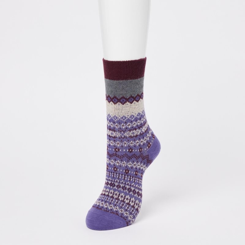 Grey Women Uniqlo Heattech Socks | USA ORLEH-1435