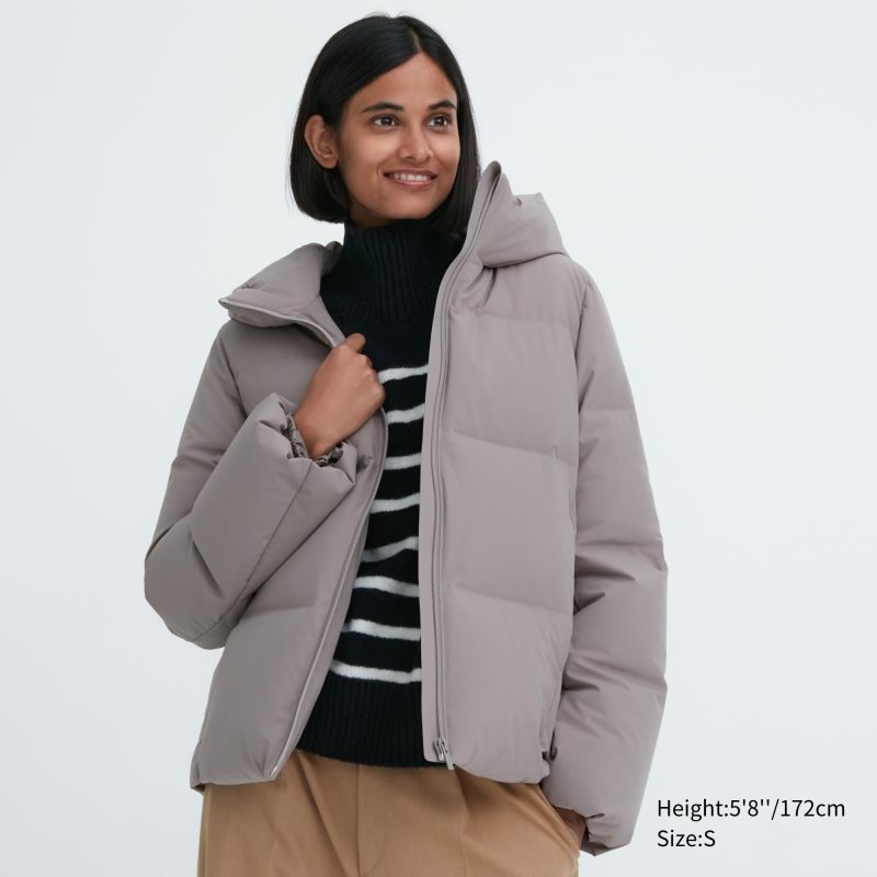 Grey Women Uniqlo Seamless Down Parka | USA XHCTP-1502