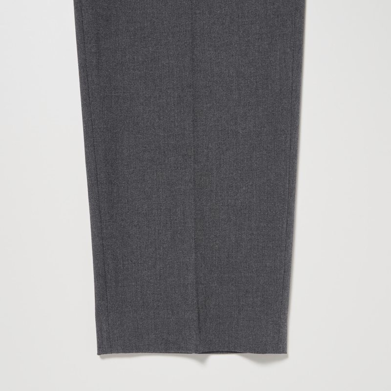 Grey Women Uniqlo Smart Ankle (2-way Stretch, Tall) Pants | USA IMAKQ-8216