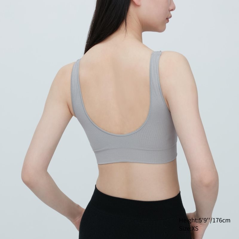 Grey Women Uniqlo Wireless (Seamless) (Mame Kurogouchi) Bras | USA ESDNI-7650