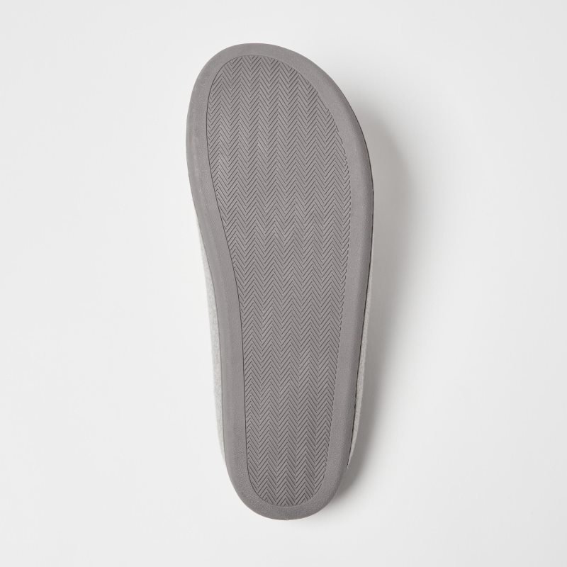 Grey Women Uniqlo Wool Like (Rubber Sole) Slippers | USA FIBEV-2957