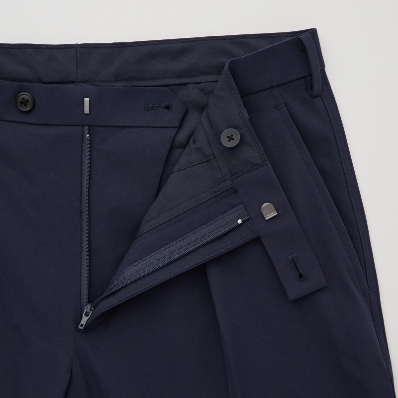 Khaki Men Uniqlo Airsense Pleated (Adam Scott) Pants | USA BFJCR-0347