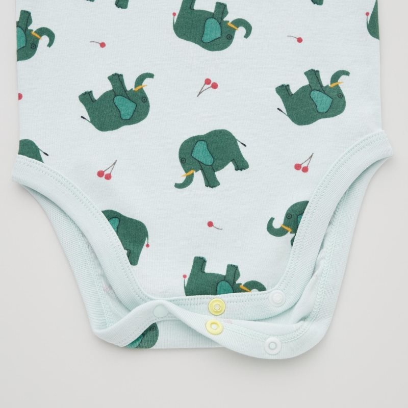 Light Green Baby Uniqlo The Picture Book Long-sleeve (Who At It?) Bodysuit | USA FRAJV-3427