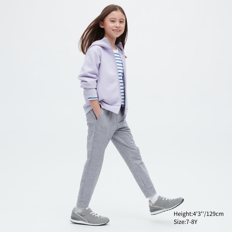 Light Grey Kids Uniqlo Ultra Stretch Dry-ex Jogger | USA NTOFB-0628