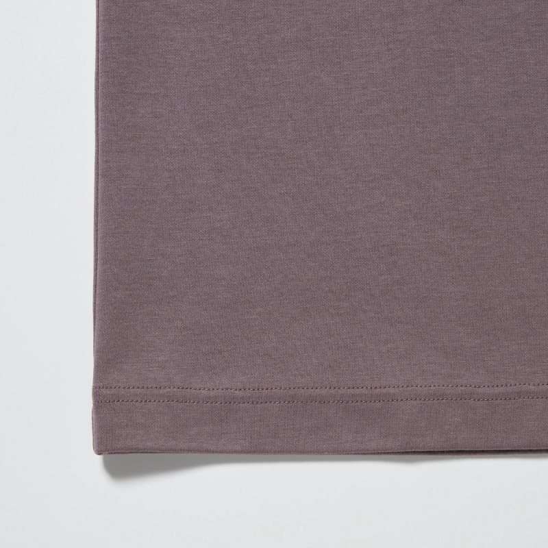 Light Grey Men Uniqlo U Airism Cotton Oversized Crew Neck Half-sleeve T Shirts | USA PYEOA-7540