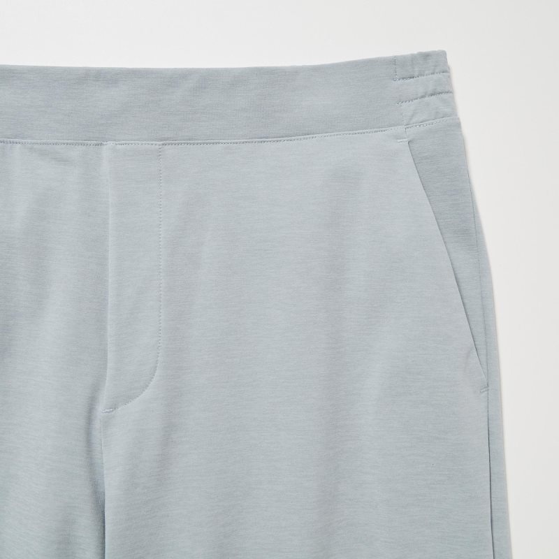 Light Grey Men Uniqlo Ultra Stretch Dry-ex Tapered Pants | USA OFURB-4951