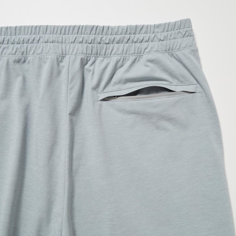 Light Grey Men Uniqlo Ultra Stretch Dry-ex Tapered Pants | USA OFURB-4951