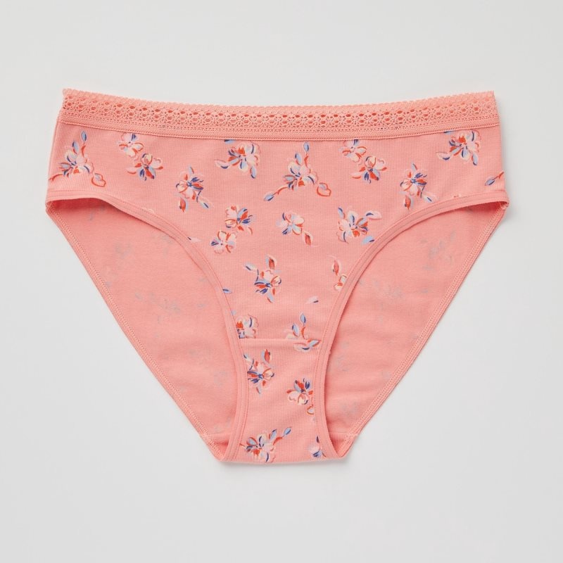 Light Orange Women Uniqlo Mid-rise Underwear | USA GWRDU-0817