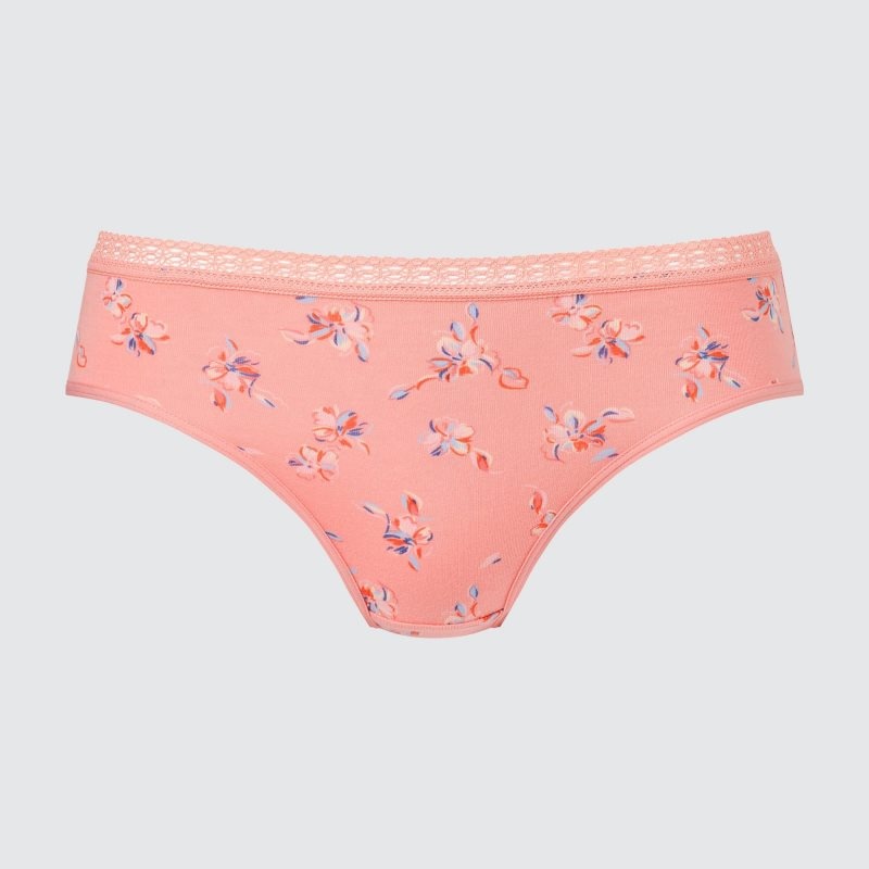 Light Orange Women Uniqlo Mid-rise Underwear | USA GWRDU-0817