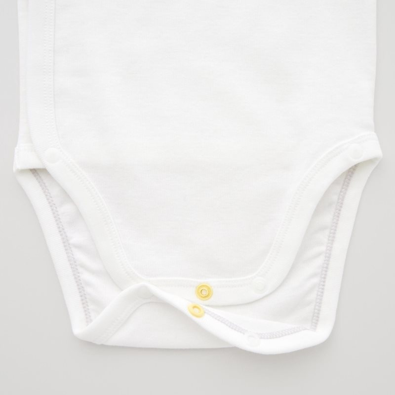 Navy Baby Uniqlo Short-sleeve (Open Front) Bodysuit | USA BMIRP-8269