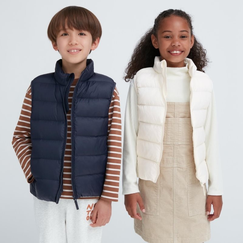 Navy Kids Uniqlo Pufftech Washable (Warm Padded) Vest | USA RHOQW-2176