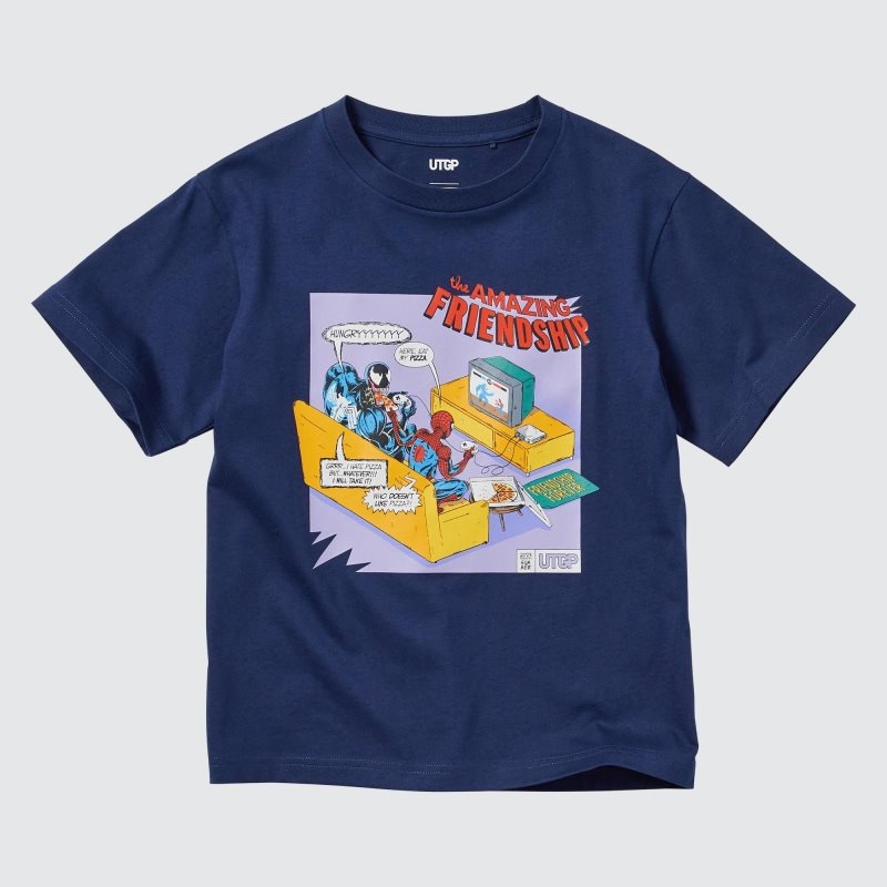 Navy Kids Uniqlo Utgp2023: Magic For All Ut (Short-sleeve Graphic) (Chong Jing Yung) T Shirts | USA YXWUF-8324