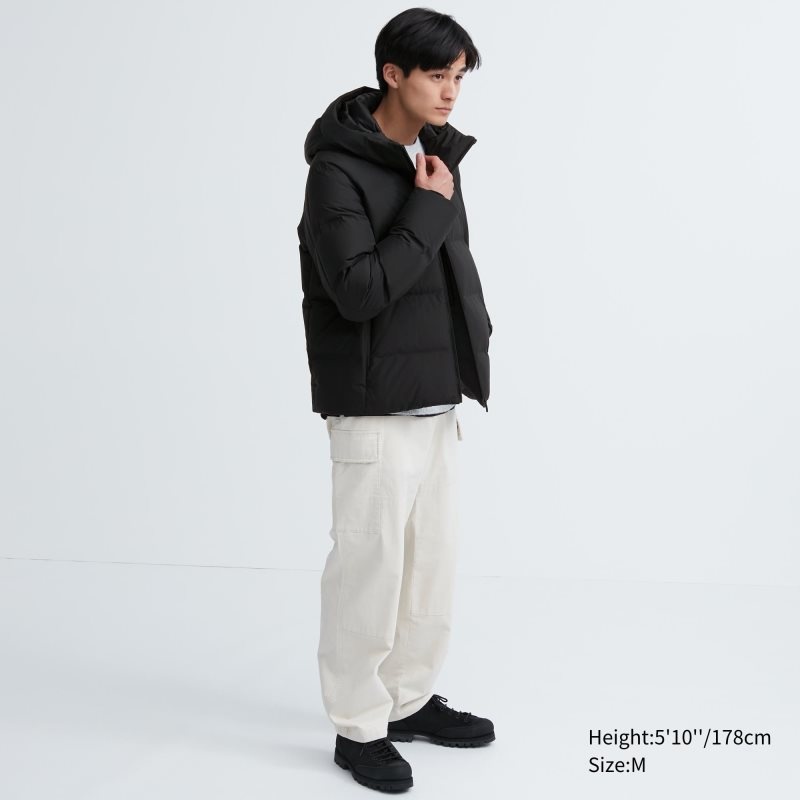 Navy Men Uniqlo 3d Cut Seamless Down Parka | USA DHOQR-8729