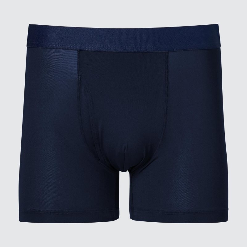 Navy Men Uniqlo Airism Boxer Briefs | USA XWSLM-1925