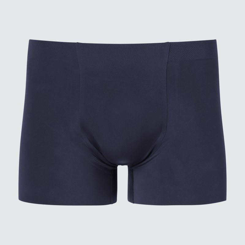 Navy Men Uniqlo Airism Ultra Seamless Boxer Briefs | USA ROGVY-9820