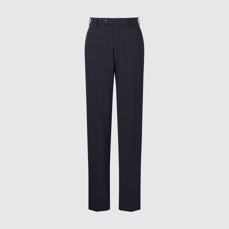 Navy Men Uniqlo Airsense (Wool Like) (Ultra Light) Pants | USA EGUFA-8415