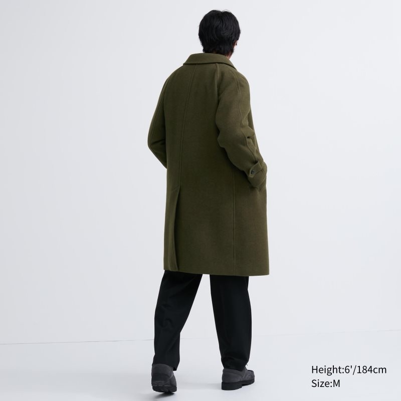 Navy Men Uniqlo Balmacaan Coats | USA GZARY-0852