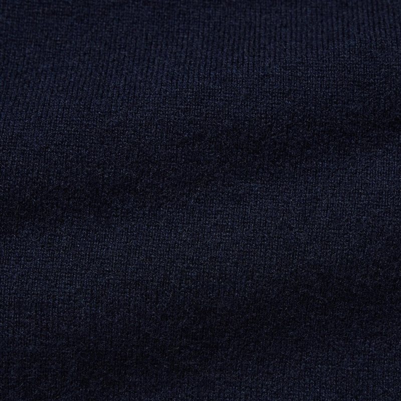 Navy Men Uniqlo Cashmere Turtleneck Long-sleeve Sweaters | USA FJXVP-5847