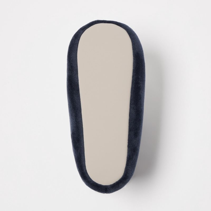 Navy Men Uniqlo Fleece Room (Velour) Slippers | USA ZSADC-6081