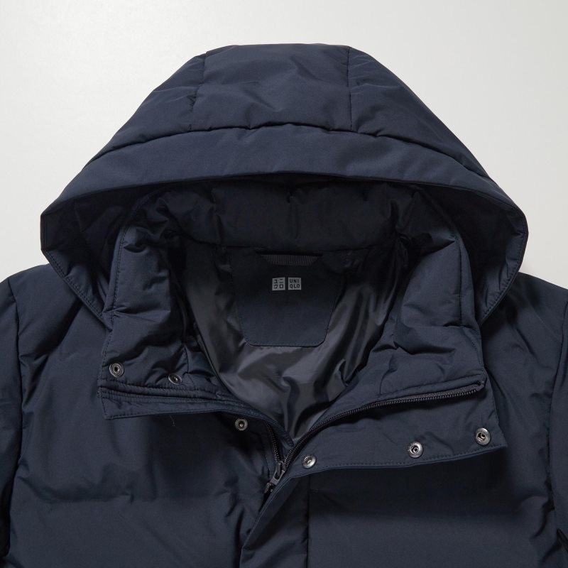 Navy Men Uniqlo Seamless Down Coats | USA UQNVM-8059