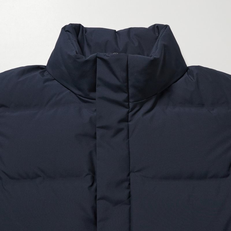 Navy Men Uniqlo Seamless Down Coats | USA UQNVM-8059