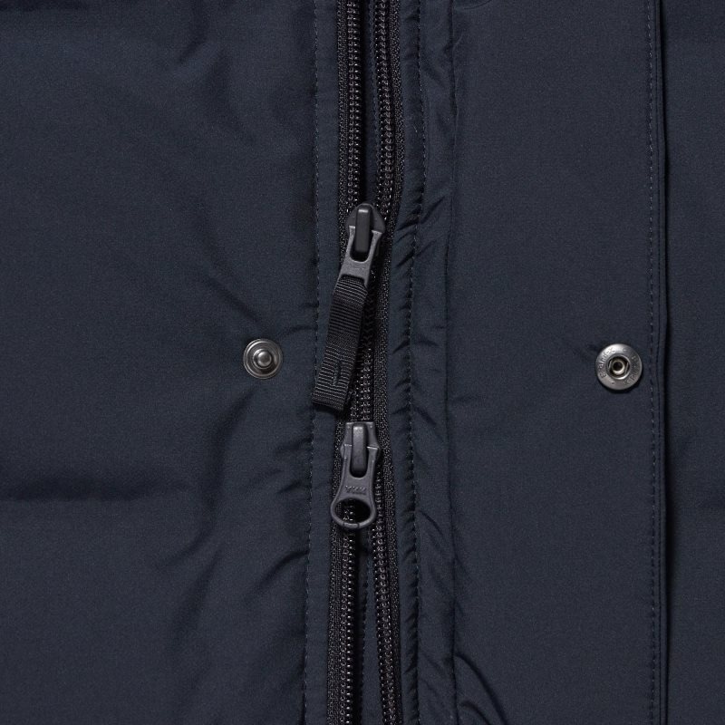 Navy Men Uniqlo Seamless Down Coats | USA UQNVM-8059