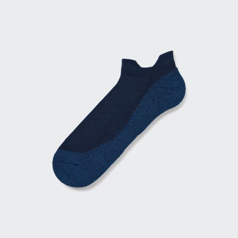 Navy Men Uniqlo Sports Short Socks | USA YUBFZ-5086